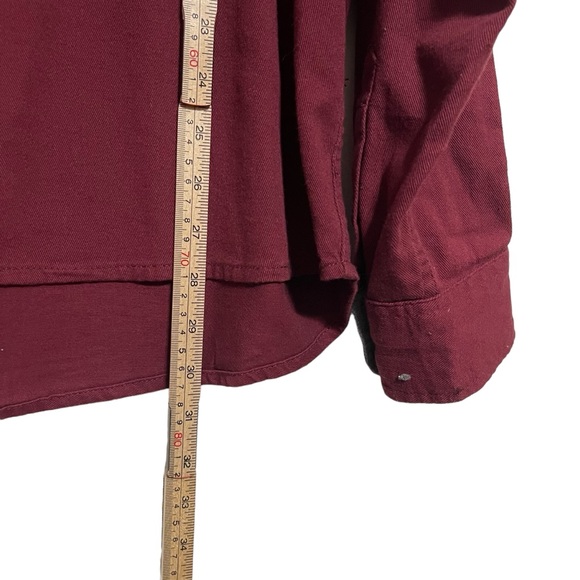 Wrangler Men’s Burgundy Button up Cotton Stretch Size XL - Picture 8 of 11